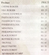 Nirankari Bakers menu 4