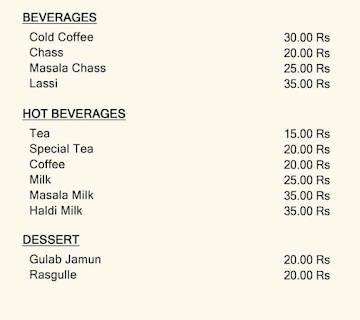 Roomali Rolls By Hugs & Mugs menu 