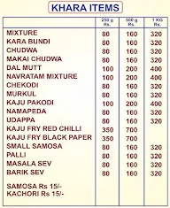 Agra Sweets menu 3