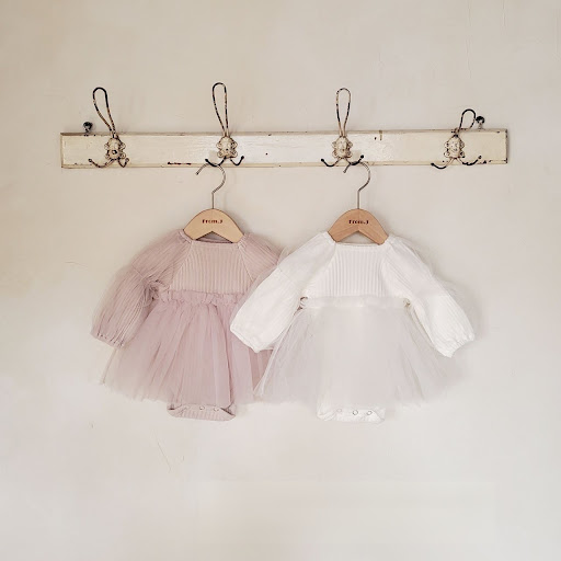 Title 2, Infant Mesh Puff Sleeve Princess Dress, a charm...