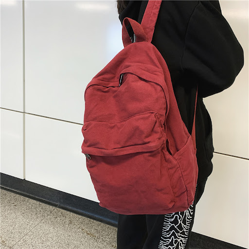 Title 8, Vintage Canvas Backpack For College Students. D...