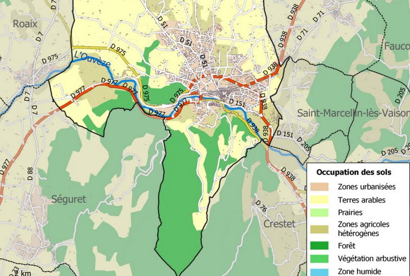  Vente Terrain + Maison - Terrain : 700m² - Maison : 105m² à Vaison-la-Romaine (84110) 