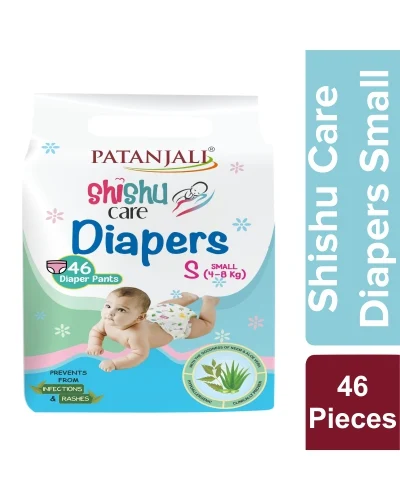 Patanjali Shishu Care Baby Diaper (Small-46) - 1 kg