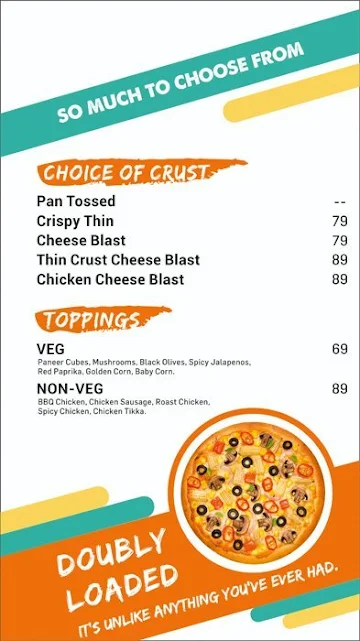 MOJO Pizza - 2X Toppings menu 