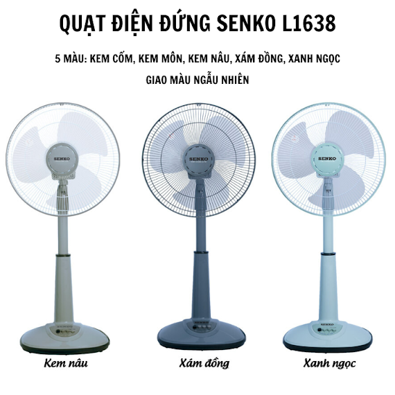 Quạt Lửng 3 Cánh Sothing Senko L1638, Công Suất 47W - Hàng Chính Hãng