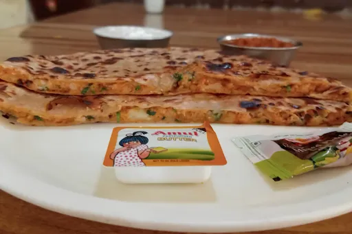 Cheese Paneer Aloo Paratha