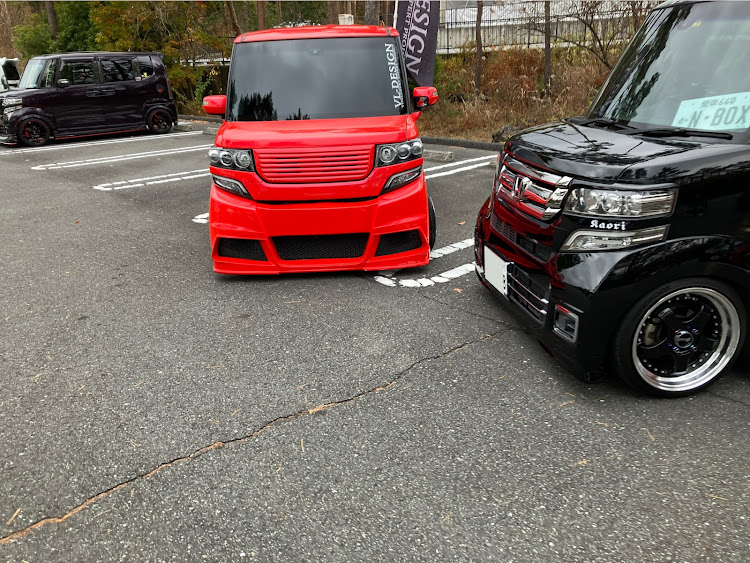 軽自動車好きさんが投稿したＮBOXカスタム・富士山パーキングオフ会・富士山パーキング・交流ありがとうございました！に関するカスタム事例の投稿画像2枚目
