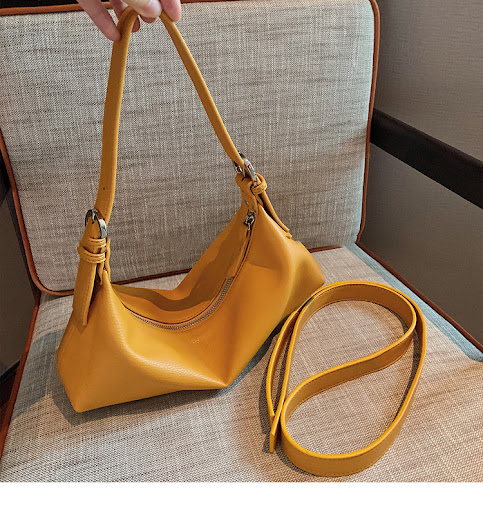 Title 4, One-shoulder soft leather armpit bag, stylish a...