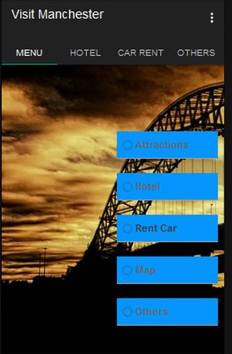 Android application Visit Manchester screenshort