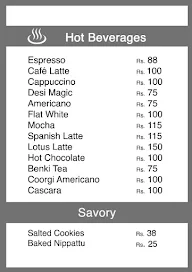 Benki Coffee menu 2