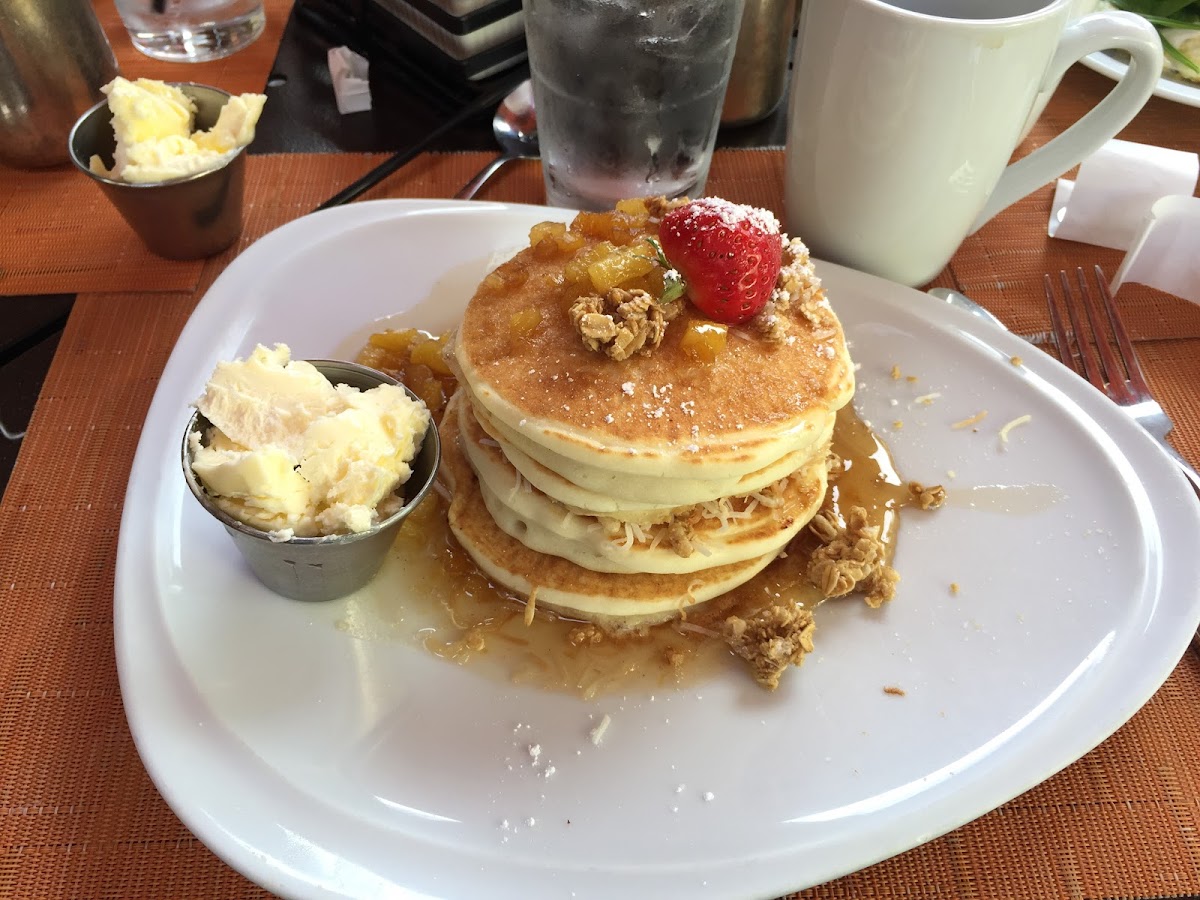 Gluten-Free Pancakes at Tropics Bar & Grill