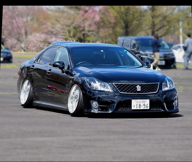 クラウンアスリートの#staticsendaistyle・大人シンプルVIP仕様・生脚・4月もよろしくお願い致します🌸・PickUpチャレンジに関するカスタム事例の投稿画像1枚目