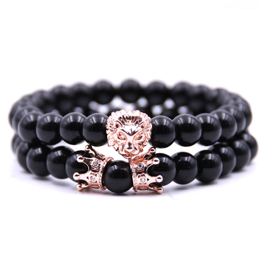 Rose gold black