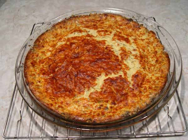 Mushroom crusted Quiche_image