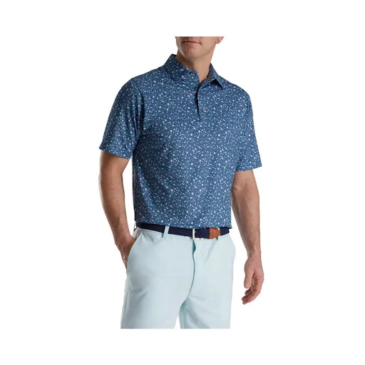 Áo nam Footjoy 872 (Xanh dương họa tiết 2, S)