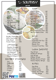 Southsy menu 2