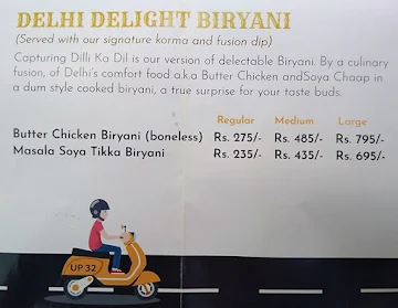 Biryani Batees menu 