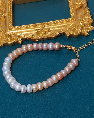 Bracelet dégradé de perles d'eau do - 3