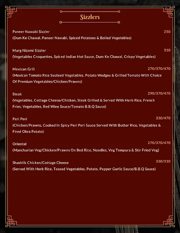 H2O Sports Bar And Rooftop menu 