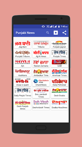 Screenshot Punjabi News All Newspapers Pu