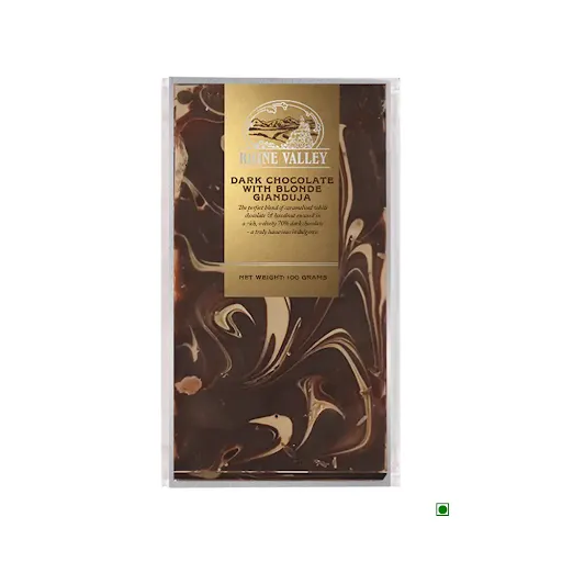 Rhine Valley 70% Dark Chocolate With Blonde Gianduja [100 Grams]