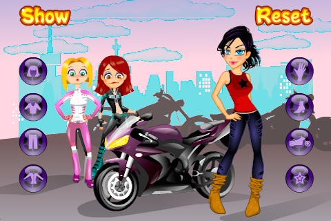 Bad Biker Girl Dress Up