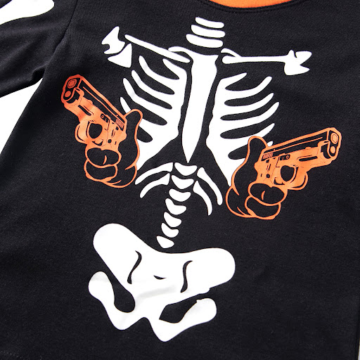Title 7, Kids Halloween Luminous Pajama Set Spooky Desig...
