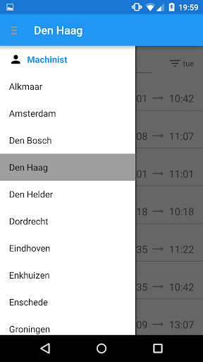 Shifts β: diensten op de trein