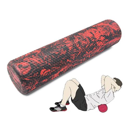Title 4, 60cm Massage Foam Roller for muscle recovery an...