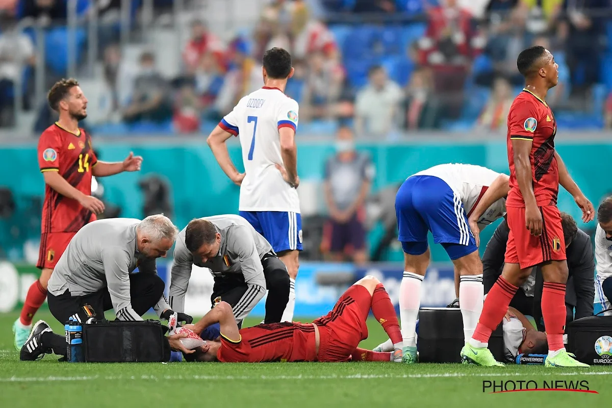 Timothy Castagne staat terug op het trainingsveld na zijn zware blessure