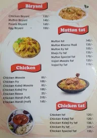 Asha Lunch Home menu 1