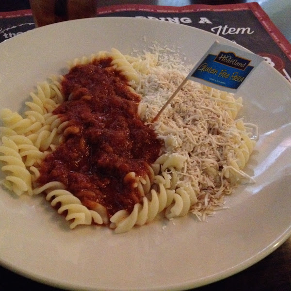 GF pasta
Browned butter and Mizithra cheese and rich meat sauce