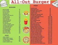 All-Out Burger menu 1