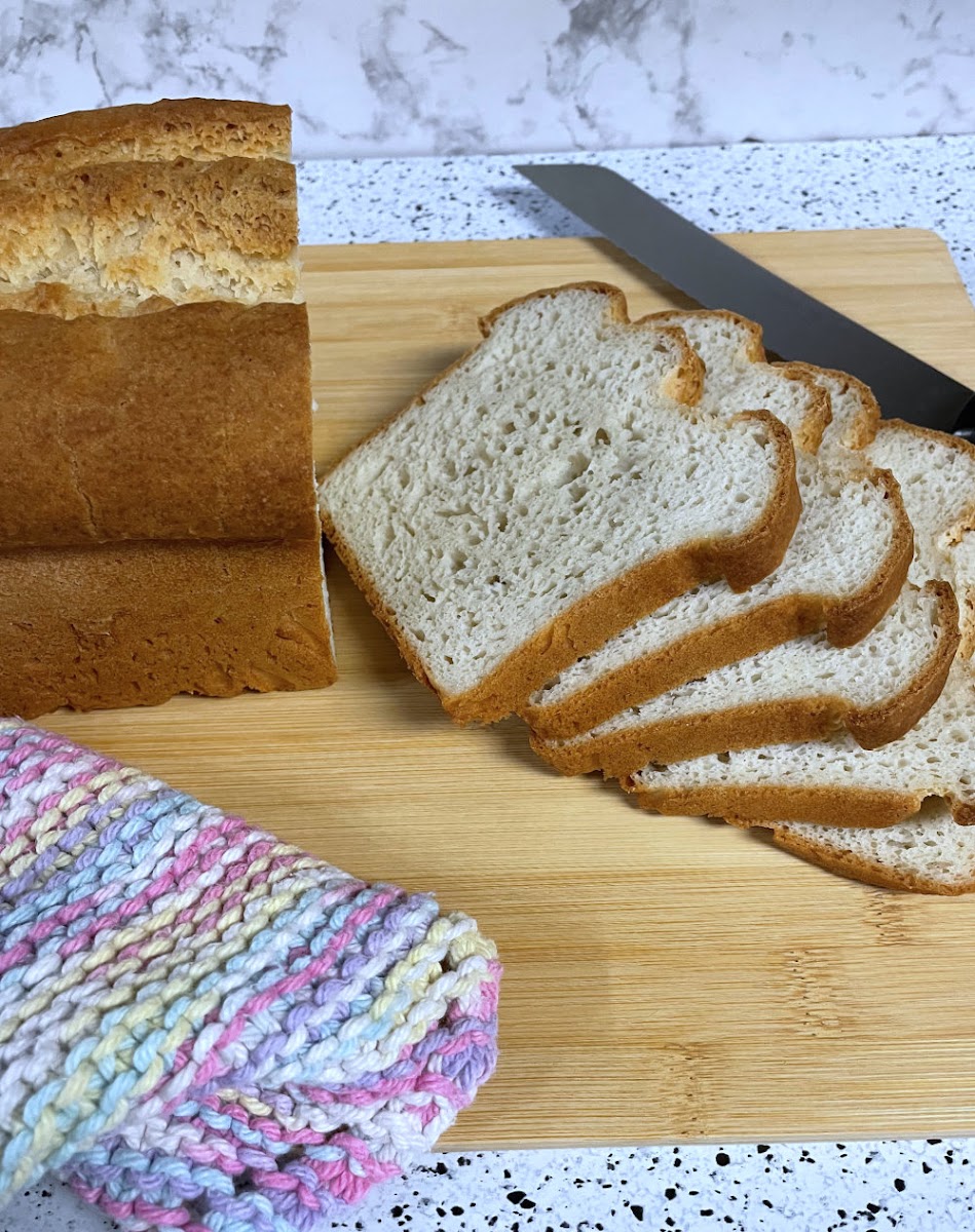 Gluten free crusty artisan sandwich bread