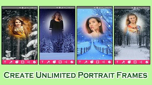 Screenshot Snowfall Photo Frames