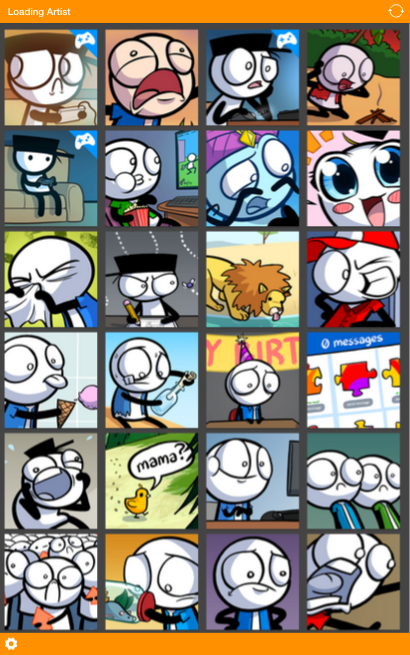 Loading Artist Reader Screen 3