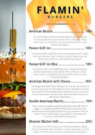 Flamin Burgers menu 4