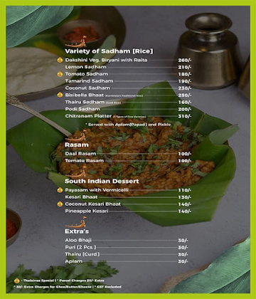 Thalaivaa menu 