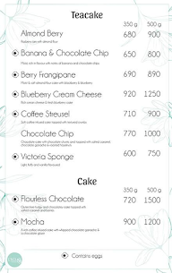 L'Éclat Patisserie menu 2