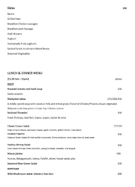 Villa Cavi menu 4