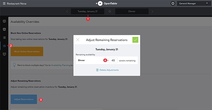 Overview of the OpenTable Reservation Widget 