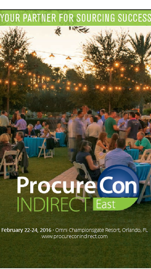 Android application ProcureCon Indirect East 2016 screenshort