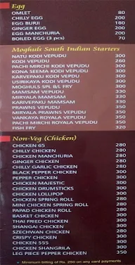 Moghul's Paradiez Biryani House menu 3