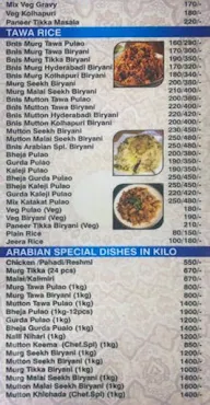 Arabian tawa menu 5