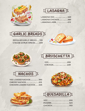 Turtle Cafe & Restaurant menu 