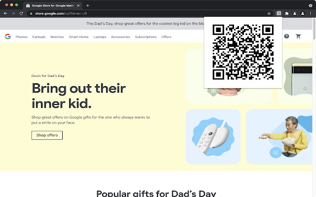 QR Code Generator chrome extension