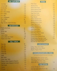 Chidambarams New Madras Hotel menu 6