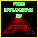 Hologram 3D keyboard prank Apk