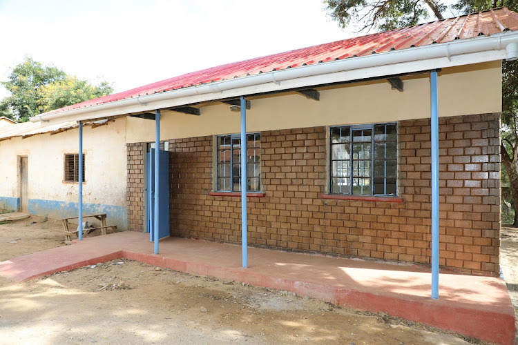 ECDE classrooms built using soil stabilised block technology at Kiini Primary School in Kitui.