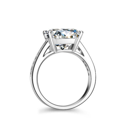 Title 2, 5 Carat S925 Silver Moissanite Ring for Women. ...
